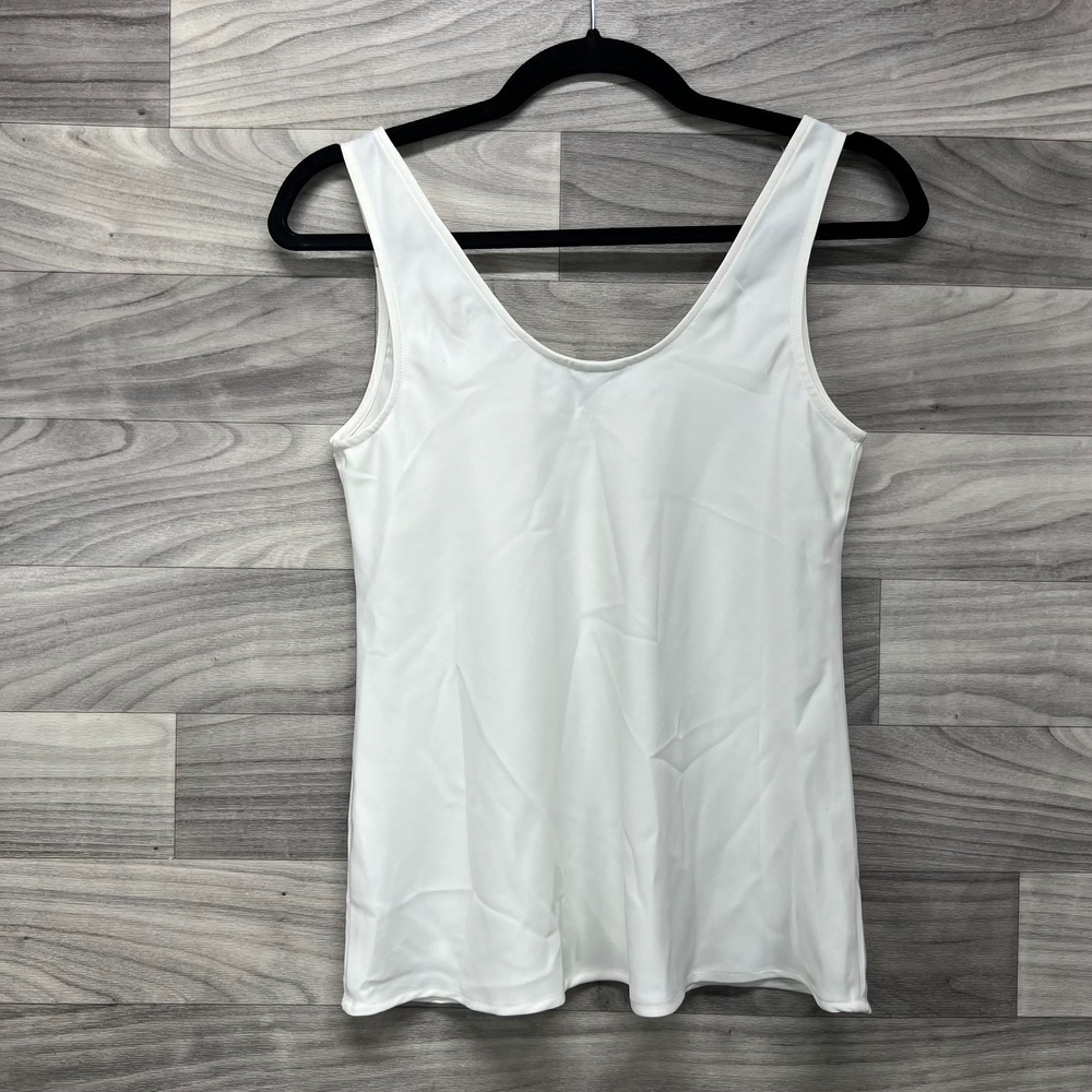 A New Day Tank Top Women's Size‎ XS Ivory Scoop Neck Casual Sleeveless Pullover